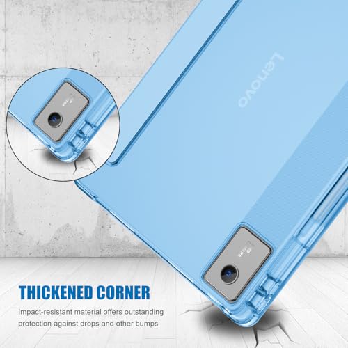 Image of ProCase Smart Case for 2025 Lenovo Idea Tab Plus 12.1 Inch /Tab K12, Blue | Slim Light Cover Trifold Stand Hard Shell Folio Smart Protective Case for Idea Tab Plus /Tab K12 (TB361FU /TB361ZU)