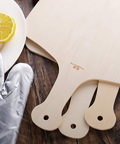 Pizzaschep van Hout,set van 3 Hout Pizza Peels - Image 7