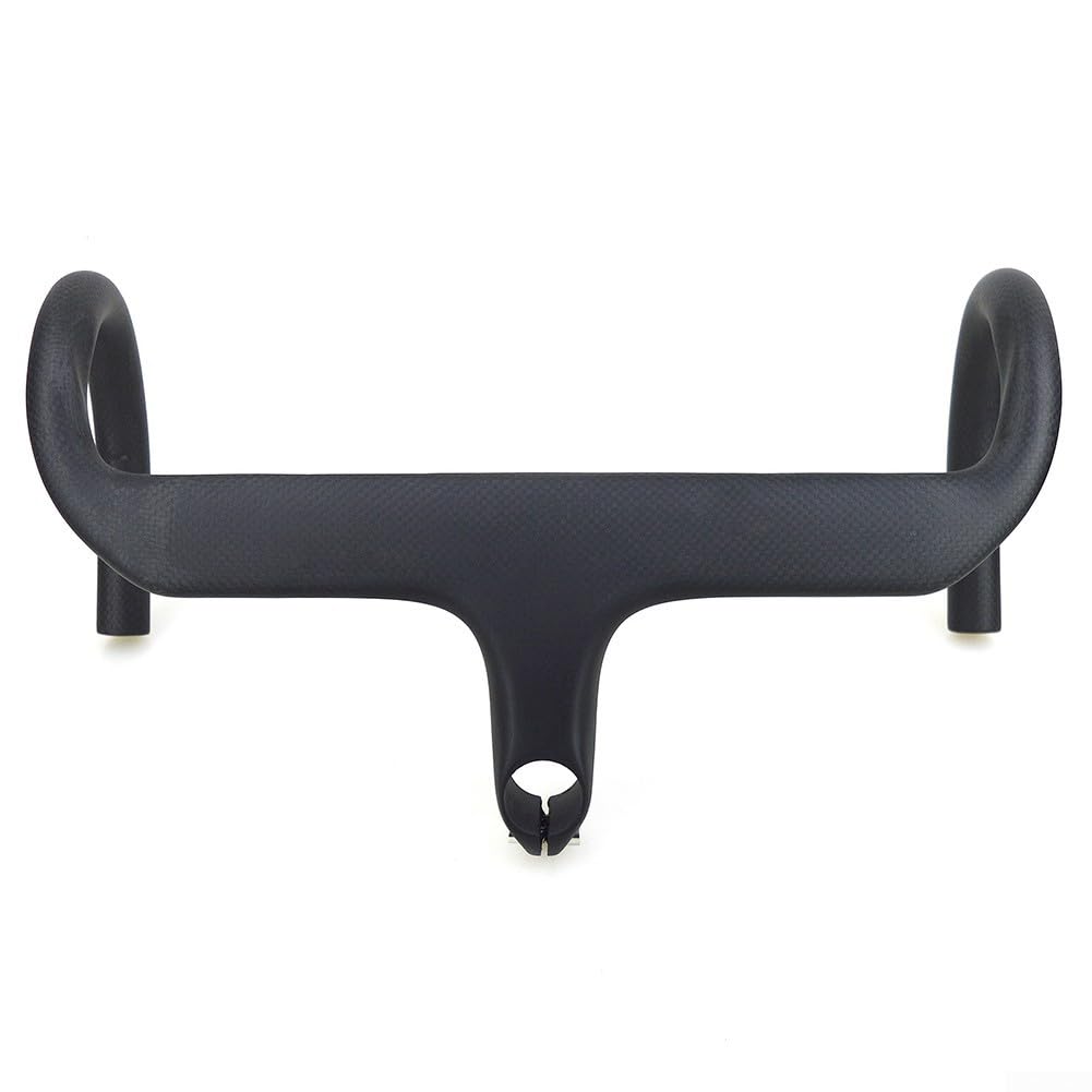 Manubrio Integrato In Carbonio Per Bici Da Strada 28.6mm – Nero Opaco Con Distanziali