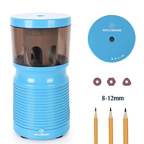 WOLVERINE SP5930 Heavy-duty Electric Pencil Sharpener Super Alloy Steel 12 Edged Helical Blade
