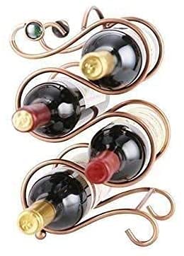 Soporte para botellas de vino 18x15x31 cm hierro miniatura 2