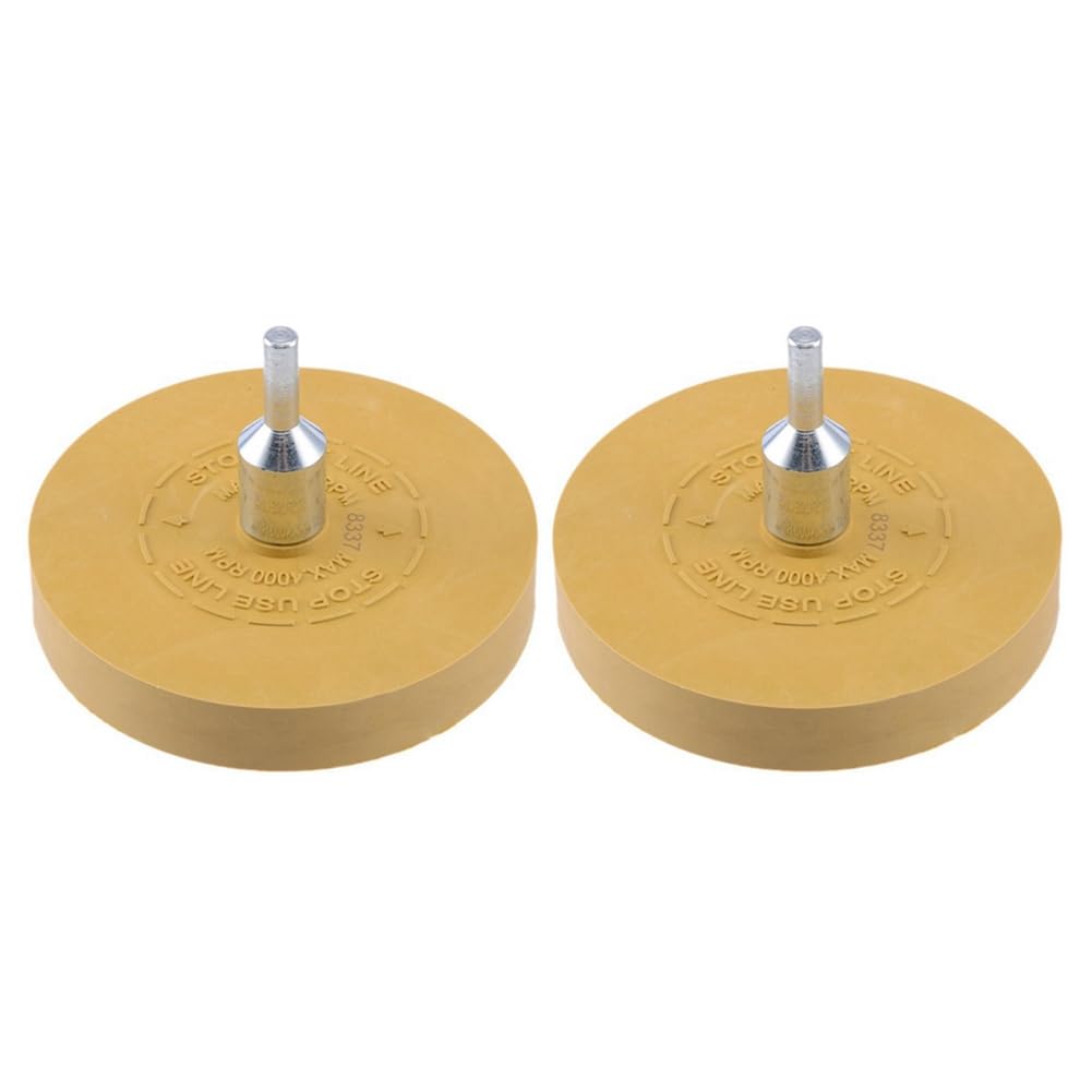Jnchdghwa As Shown 2X Car Decal Remover Pneumatic Rubber Remover Wheel Film Glue Removal Eraser Scraper Plate Paint Cleaner Polishing Tool