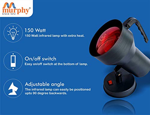 Image of Murphy ML-004 Infrared Heat Therapy Lamp (Black) - (Pack of 6)