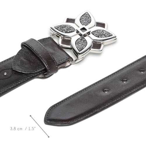 Cuadra Casual Belt for Women in Genuine Leather Brown4