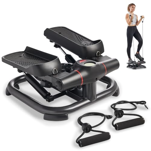 Image of Sunny Health & Fitness Smart Power Stepper with Resistance Bands for Cardio