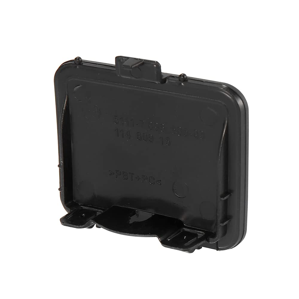 MASO 1 cubierta de gancho de remolque para parachoques delantero de coche, compatible con B-M-VV E60 M Sport 2003-2010, 51117897210, 51117896585, 11460915, 51117897184, 5111789186