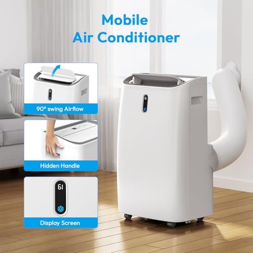 Wiytamo A010U Portable Air Conditioners 14000 Btu With Wifi Enabled,5 In 1 Ac Unit For Home,Large Room,Heater,Dehumidifier & Fan thumb #7