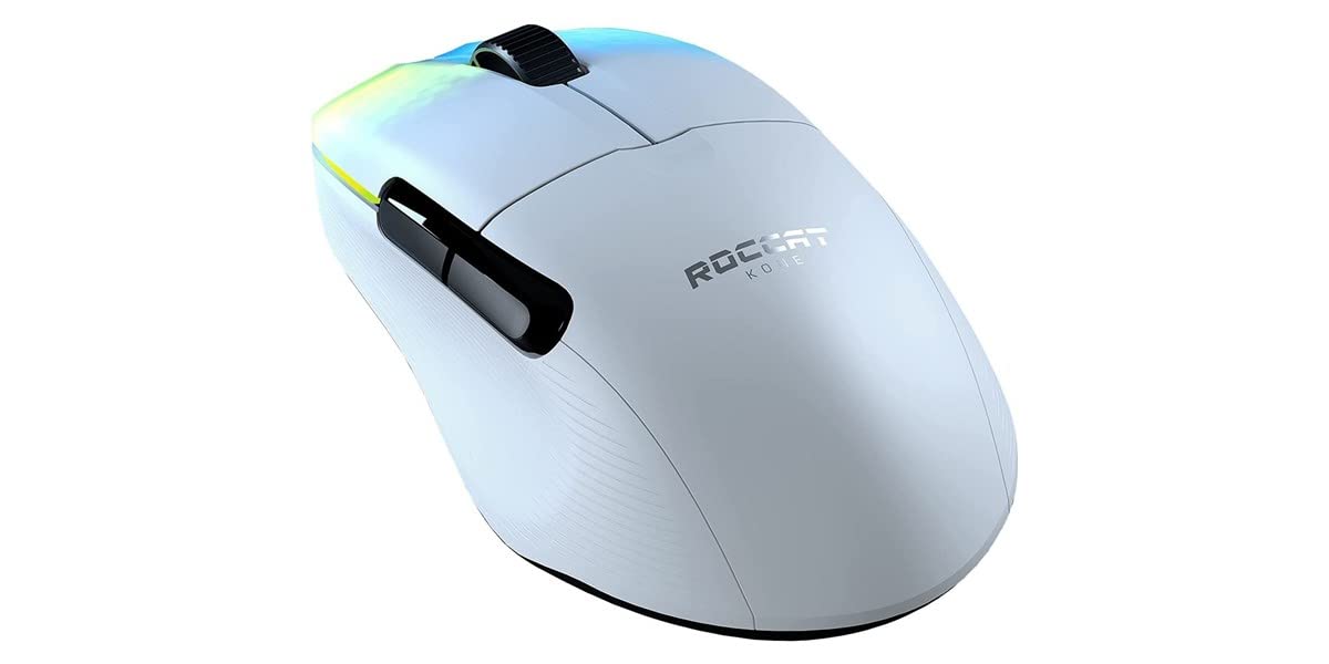 ROCCAT Kone Pro Air Ergonomic High Performance Wireless Gaming Mouse White