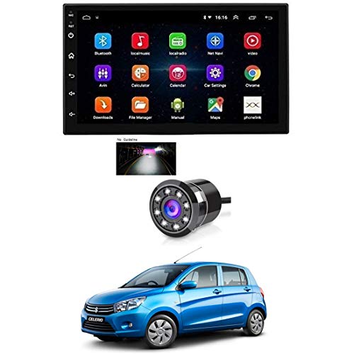 Image of AYW 7Inch Android Double Din Screen and Camera for Celerio Universal for All Models