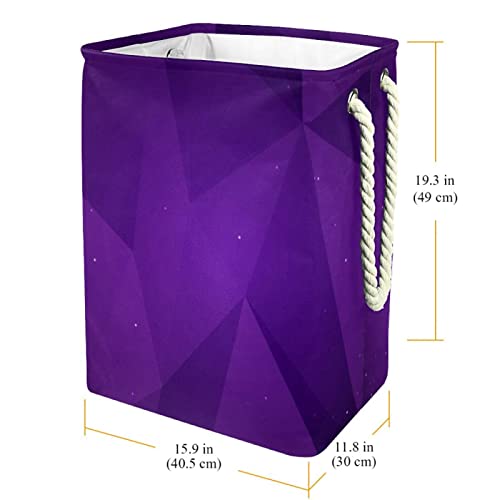 Panier à linge violet grand format bac de rangement vêtements - 4