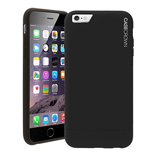 CaseCrown iPhone 6 Plus Case, Perfect Fit & Soft Interior, Lux Glider Case (Black Obsidian)
