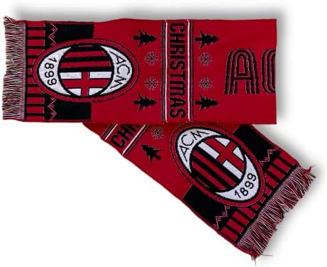 A.C. Milan Unisex Official Ac Milan Scarf Official AC Milan Jacquard Scarf (pack of 1)