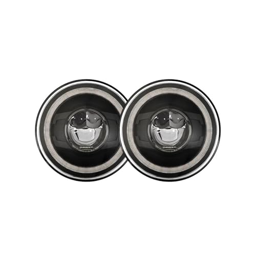 Phare LED Rond 7 Pouces Blanc et Jaune pour Vos Trajets Nocturnes et Voyages en Tout-Terrain