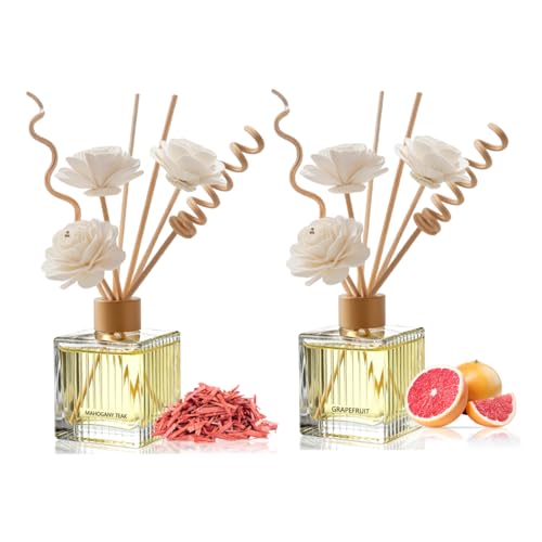 Difusor de varillas premium dúo Pomelo y Caoba 2x200ml miniatura 1