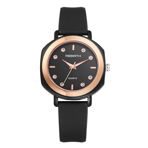 Avaner Uhren Damen Oval Leder: Damenuhr Slim Lederuhr Ultrad