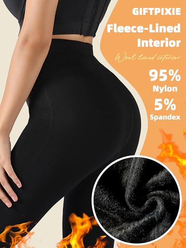 Fleece Lined Tights for Women, Opaque Thermal Pantyhose, Thick Stretch Winter Leggings in Classic Colors2