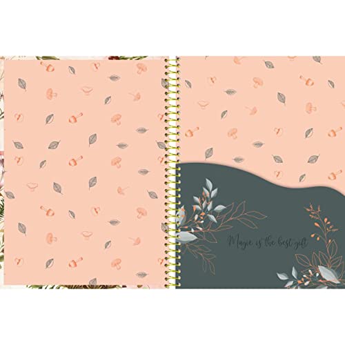 Kit de Cadernos, Foroni, Universitário, 10 Matérias, Capa Dura, Magic Land, 160 Folhas, Pacote com 4