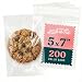 5” X 7” (200) Clear Resealable Cellophane Cello Bags Self Seal - Fits 5X7 Print Photos A2 A4 A6 Cards Envelopes & Baked Goods - Pack It Chic (More Sizes Available)