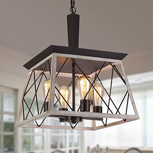 Q&S Farmhouse Chandelier,Dining Room Light Fixture