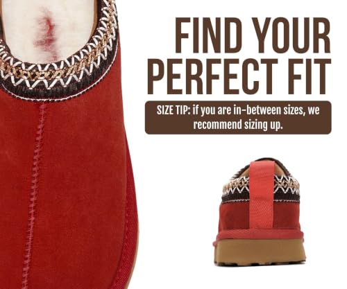 Image of Project Cloud 100% Genuine Leather Shearling Slippers for Women (Nerita) | Australian Fur Lining Memory Foam Insole Non Slip EVA Sole Fuzzy Plush House Shoes Warm Cozy Indoor Footwear Everyday Comfort