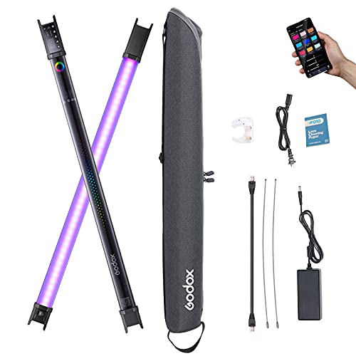 Godox Tube Lumineux TL60 CRI 96 et TLCI 98, Multicolore, système de contrôle Ultra Intelligent, Design de Tube Flexible, la création de Films, la vidéo et la Photographie (TL60)