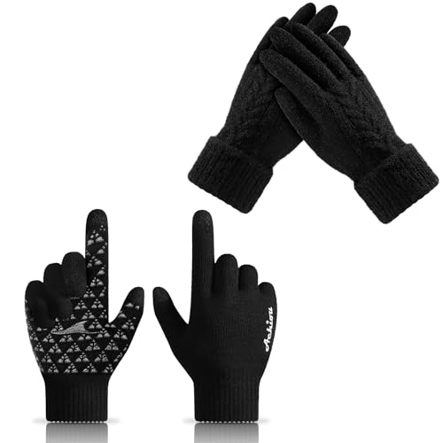 Achiou Winter Gloves for Women(2 Pairs