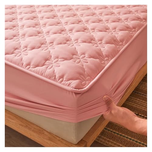 Protège-matelas rose floral épais et imperméable 90x190 - 2