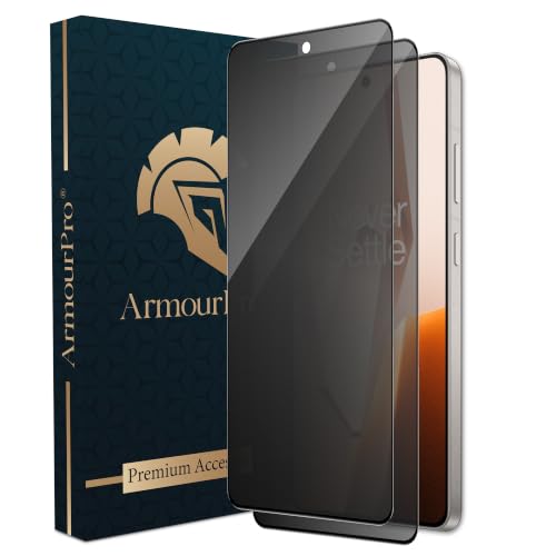 Image of ArmourPro Anti-Spy Privacy Tempered Glass for OnePlus 13R - Anti Peeping Screen Protector, Edge to Edge Full Coverage, 9H Hardness, Easy Installation Kit | Pack of 2