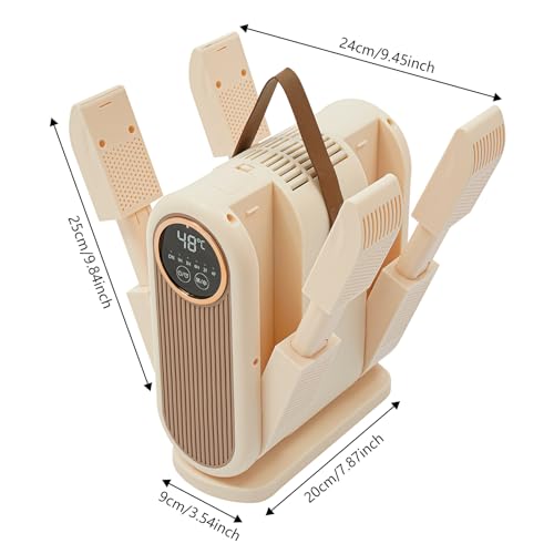 Sèche-chaussures 180W avec 4 bras et minuterie réglable - 2