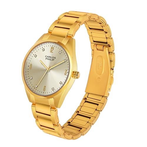Image of Carlos Philip Majesta Series Premium Luxury Analog Watch | Heritage-Inspired Design | Stainless Steel Build | Exclusive Dial Colors | Japanese Quartz Movement
