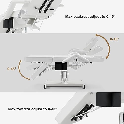 OKAKOPA-Tattoo-Chair-Facial-Bed-for-Esthetician-360-Swive-Upgraded-Hydraulic-Spa-Lash-Chair-Tattoo-Bed-for-Client-wSuper-Large-Pump-for-More-Stability-Professional-Massage-Bed-White
