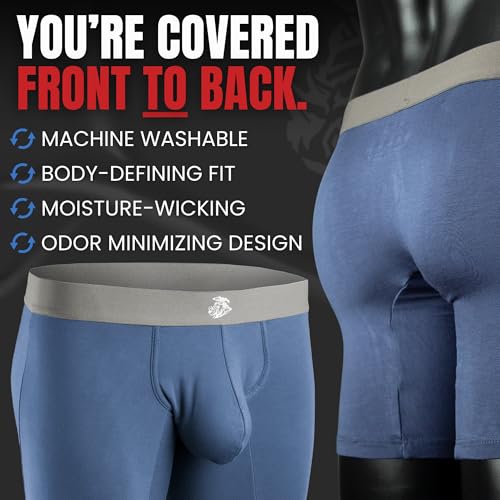 Real Men Bulge Enhancing Pouch Underwear for Men – 1, 3 and 6 Pack Set - Modal Boxer Briefs ABCD Pouch