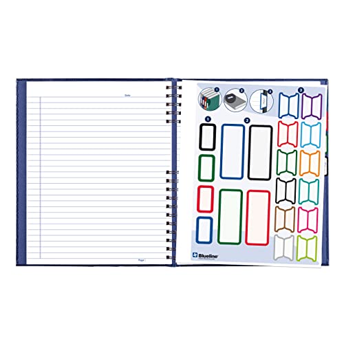 Cuaderno Blueline NotePro indigo con sistema de indexacion y 200 paginas 6