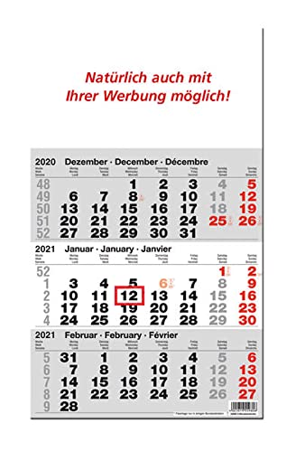 Preisvergleich Produktbild 3-MONATSWANDKALENDER 2013