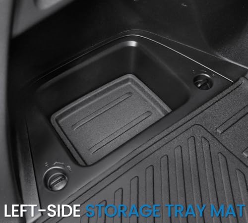 Image of Cargo Mat for Honda Pilot 2026 2025 2024 2023, All Weather TPE Trunk Mat with Backrest Mat Left Storage Tray Mat Car Accessories for Pilot (Cargo Mat with Backrest Mats)