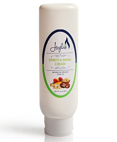Stretch Mark Cream - Infused w/ Organic Olive Oil HUGE 6oz - Reduces Old Stretch Marks & Prevents New Ones w/ Natural and Organic Ingredients