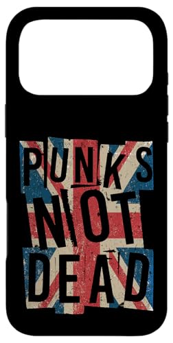 Punks Not Dead - Vintage - UK London Flag - Punk Is Not Dead X}zP[X iPhone 17 Pro Max p