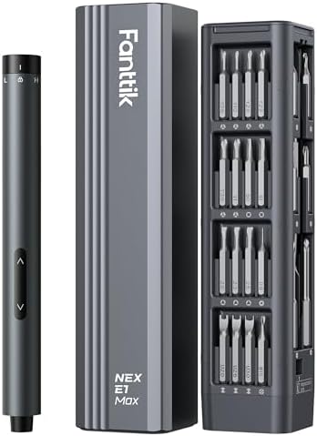 （01:30時点） Fanttik E1 Max 電動精密ドライバー 50in1 精密ドライバーセット 2段トルク 3N.m ペン型 ポップアップ専用ケース USB-C 充電式 5/32インチ 正逆転 LEDライト スマホ メガネ カメラ 時計 DIY 修理工具セット