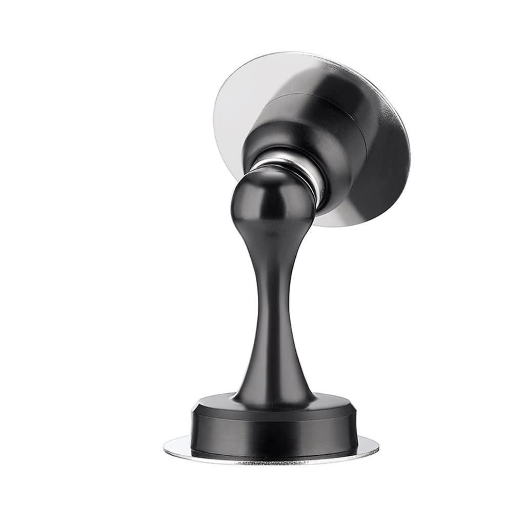 Door Stopper,Doorstops,Punch-Free Stainless Steel Stop Anti-Collision Collision Strong Magnetic Suction top Wall(Nero)