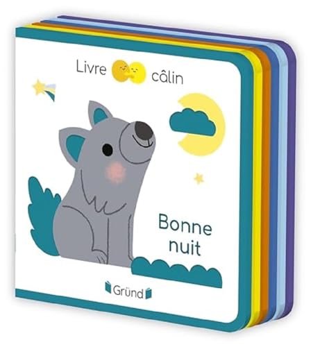 Bonne nuit Livre tout-carton avec de la feutrine à toucher À partir de 6 mois