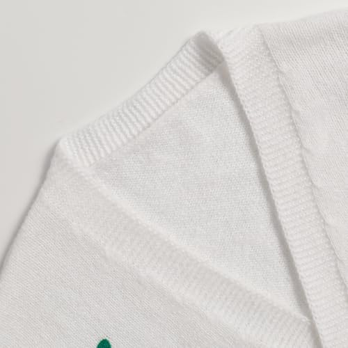 Women's Cherry Gaphic Open Front Long Sleeve Cable Knit Cute Cropped Cardigan3