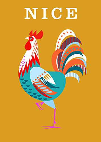 Nice Cock Tea Towel 100% Cotton Home & Dry Range Gift Idea