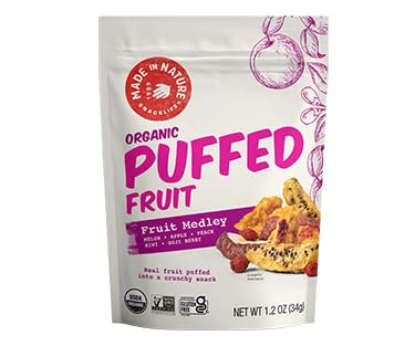 Miniatura 2 de Made in Nature Mezcla orgánica de frutas infladas, 1.2 onzas (paquete de 6)