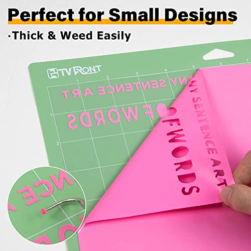 Image of HTVRONT HTV Rolls Heat Transfer Vinyl - 12 inch x 20ft Pink HTV Vinyl for Shirts, Iron on Vinyl for All Cutting Machines - Easy to Cut & Weed for Heat Transfer Design (Pink)