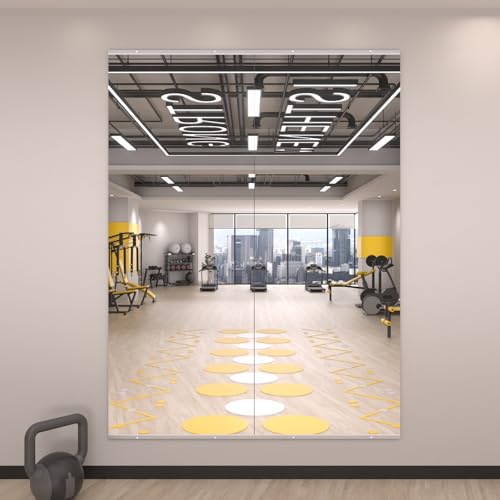 Image of LOAAO Home Gym Mirror, 63 inchx24 inch, 2 PCS