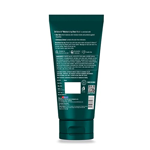 Image of Dr Batra's Face Wash Moisturizing, Enriched with Aloe Vera & Echinacea, Natural shield for skin, Face Wash for Clear Skin (50g, Pack Of 4 For Men And Women)