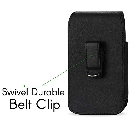 Agoz Golf Gps Belt Clip Case Compatible With Skygolf Skycaddie Sx400 Tourbook Golf Gps, Vertical Leather Pouch Holster With Swivel Belt Clip And Magnetic Closure - 5.75" X 2.75" X 0.75" #TOP1