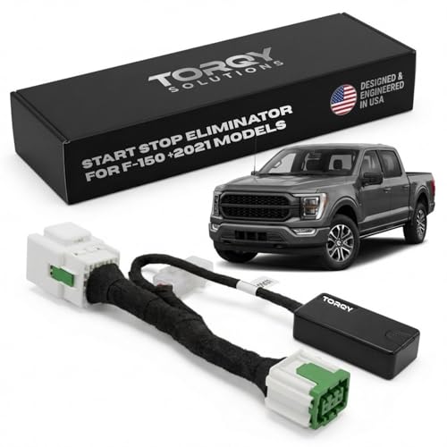 Torqy Auto Start Stop Eliminator for Ford F-150 2021-2026 - Plug & Play Autostop Eliminator Memory Module - Essential 2025 2024 F150 Accessories - No Coding Required No Error Codes