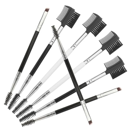 VICASKY 7Pcs Makeup Brush Set Double End Cosmetic Brushes for Beauty for Professionals and Beginners Mixed Style for Daily Application and Experimentation