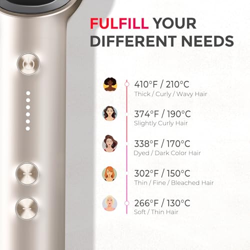 image for Hair Straightener Brush, TYMO Ring Hair Straightener Comb Straightenin